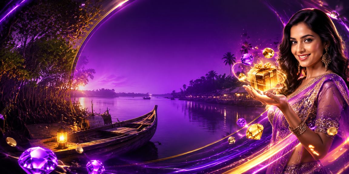 সুন্দরবনে ক্যাসিনো নীল নীয়ন আলোকসজ্জা